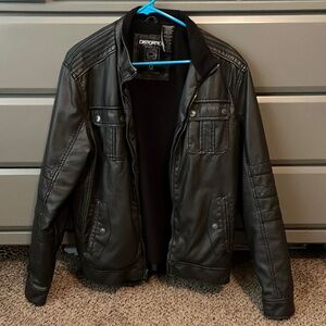 Distortion Leather Jacket